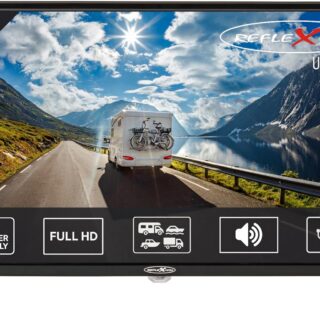 Reflexion LED2425 Téléviseur LED 60 cm pour Caravane/Camping-Car/Caravane/Bateau/Camion 12/230 V Full HD Triple Tuner